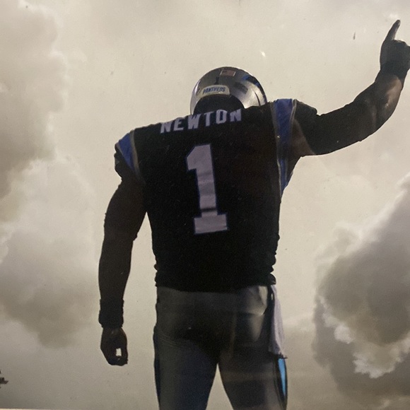 Cam Newton A Panther Pointing to the Heavens - Picture 4 of 6